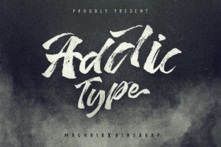 Addictype: A Hand-Painted Typeface That Drives Campaign Impact