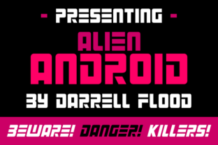 Alien Android: A Futuristic Display Font for Campaign Creators
