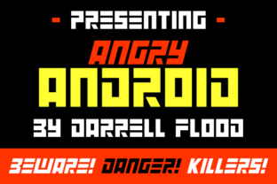 Angry Android: A Futuristic Display Font for Makers