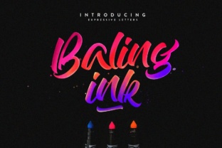 Baling Ink: An Expressive Brush Typeface for Memorable Branding