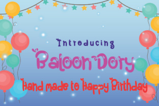 Baloon Dory Display Font for Handmade Product Labels