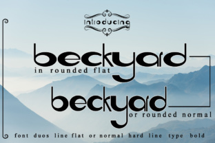 Beckyard: A Rounded Display Font for Modern Web Design