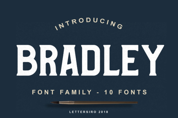 Bradley Family: A Display Font That Makes Your Brand Instantly Memorable