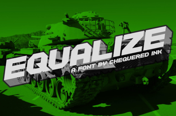 Equalize: A Bold Display Font for Editorial Design