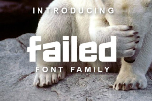 Failed: A Clean Techno Display Font for Bold Headlines