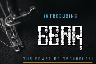 Gear: A Mechanical Display Font for Bold Brand Moments