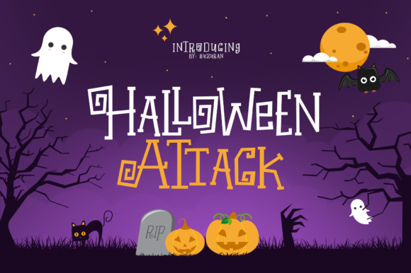 Halloween Attack: A Display Font for Spooky Marketing