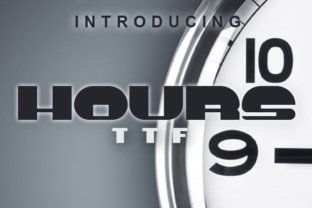 Hours: A Display Font That Makes Your Headlines Instantly Legible