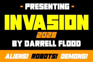 Invasion 2028: A Sci-Fi Display Font for Web Design