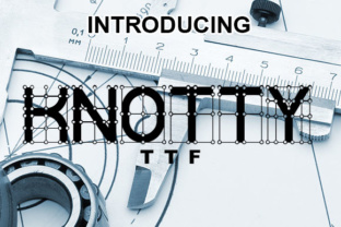Knotty: A Geometric Display Font for Bold Web Projects