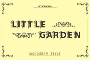 Little Garden: A Floral Display Font for Digital Branding