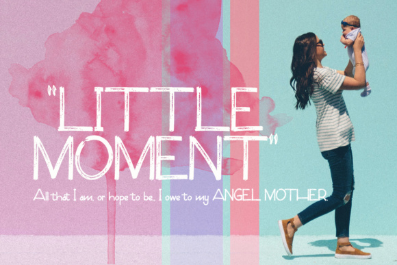 Little Moment: A Sporty Chalk Brush Font for Editorial Design