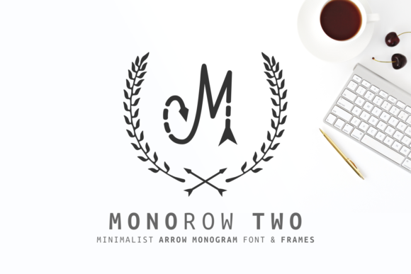 Monorow Two: A Minimalist Arrow Monogram Font