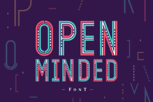 Open Minded: A Futuristic Display Font for Digital Creators
