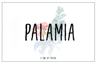 Palamia: A Striking Display Font for Editorial Design