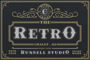 Retro Chalet: A Warm Vintage Font for Makers