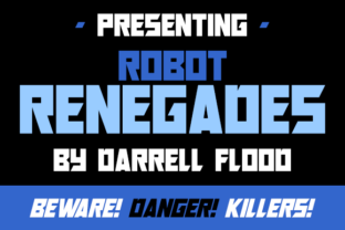 Robot Renegades: A Sharp Sci-Fi Display Font for Campaigns