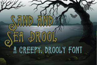 Sand and Sea Drool: A Serif Font with Dripping Character