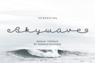 Skywave: A Fluid Cursive Display Font for Bold Branding