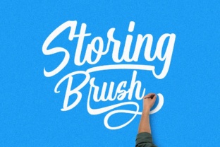 Storing Brush: A Display Typeface for Bold Branding Projects