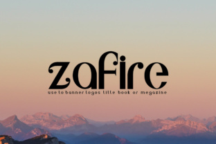 Zafire: A Display Font with Delicate Dot Details