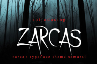 Zarcas: A Horror Display Font for Bold Editorial Identity